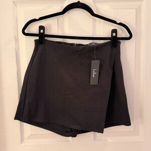 New With Tags Lulus Black Mini Skirt Skort Size Medium